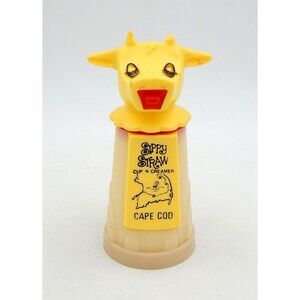 Sippy Straw Cup ‘N’ Creamer 8oz Cow Cape Cod Whirley Industries Plastic USA